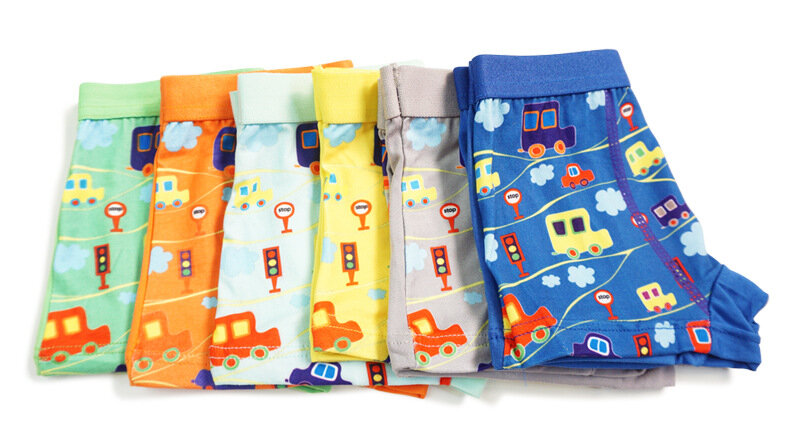 12 Stks/partij Baby Jongens Ondergoed Cars Kids Boxer Shorts Underpants Modal Soft Kinderen Jongen Slipje Slips 2-7 Jaar