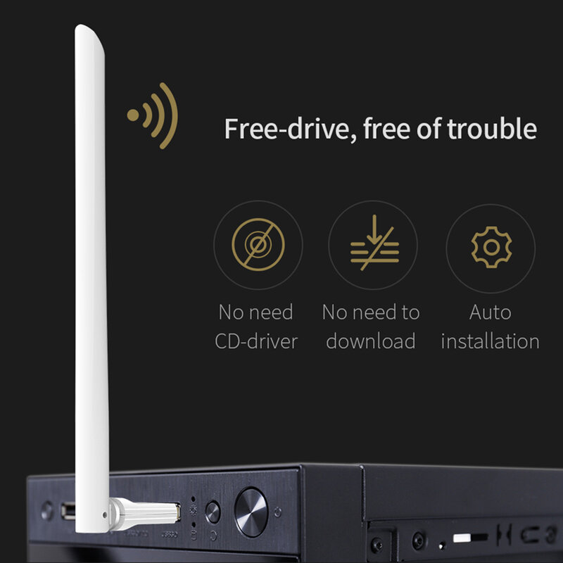 Driver gratuito Comfast adattatore WiFi Wireless Antenna Wifi 6dBI 150Mbps scheda di rete Wireless ricevitore WiFi USB adattatore WiF