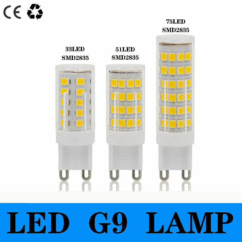 G9 lâmpada led 6w 8 10 220v g9 lâmpada led smd2835 g9 led milho luz substituir 30 40 50 70 80 halogênio iluminação lustre