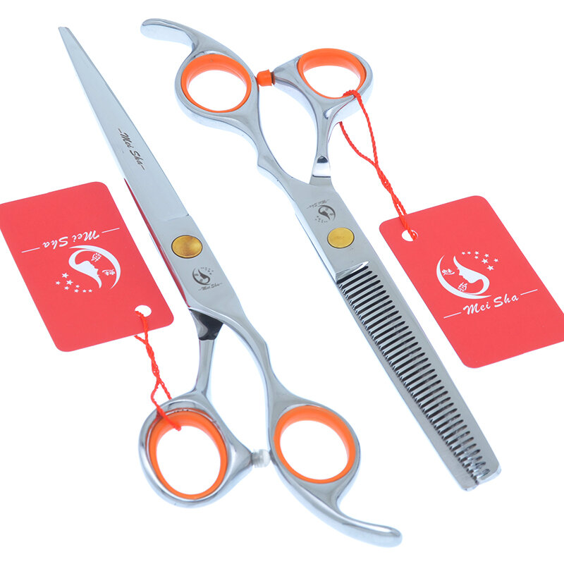 Meisha 7 cal profesjonalne fryzjerskie zestaw nożyczek ścinanie włosów nożyczki nożyce fryzjerskie japonia stal stylizacja z salonu narzędzia A0129A