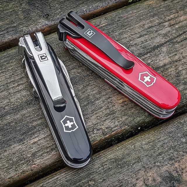 Swiss qlip-91mm Swiss Army Knife Pocket clip accessori winner inox clip da tasca per coltelli in acciaio inossidabile 91mm