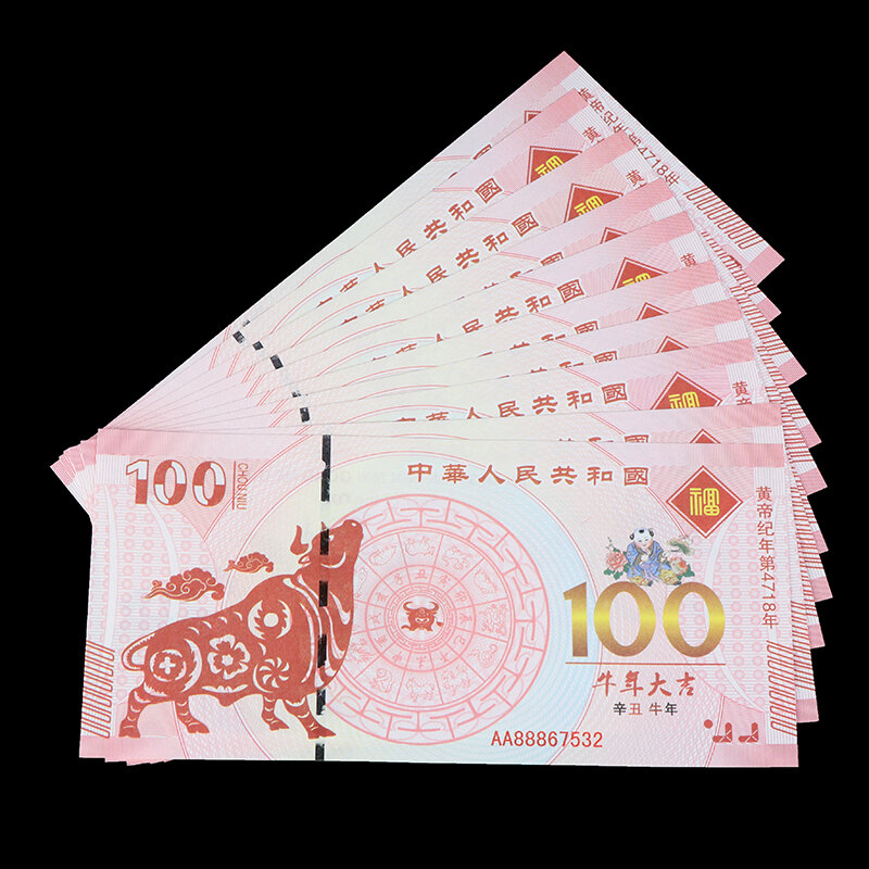 Moneda conmemorativa de Año Nuevo, decoración de regalo, moneda conmemorativa de Ox, 2021
