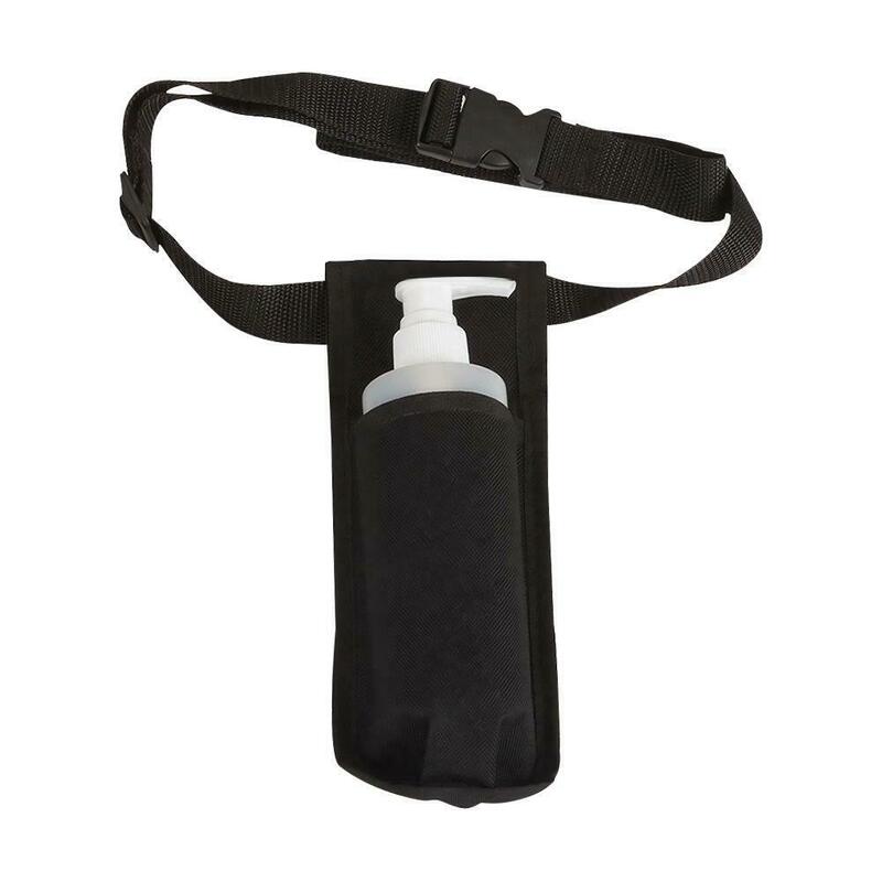 Funda de botella de masaje para bebé de tela Oxford, un solo Kit, dispensador de loción de aceite de masaje, cinturón ajustable, cinturones