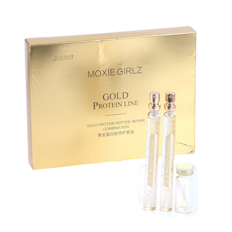 24K Gold Face Serum Active Collagen Silk Thread Face EssenceAnti-Aging Smoothing Firming Moisturizing Hyaluronic Skin Care Set