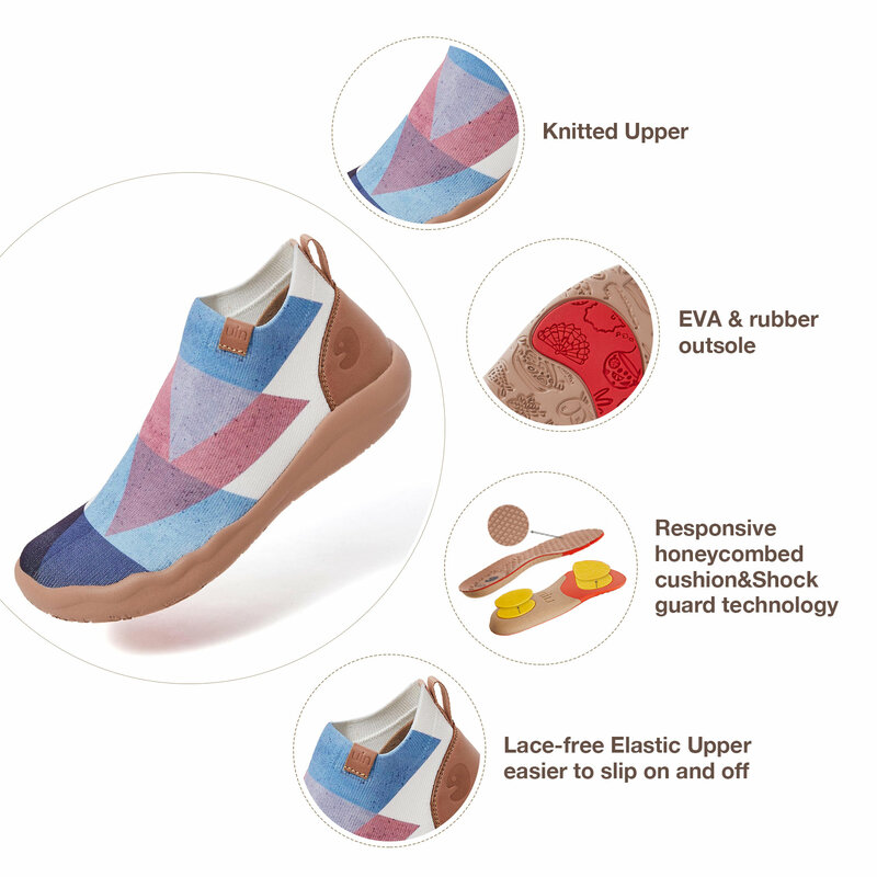 UIN-حذاء موكاسين نسائي غير رسمي منسوج ، حذاء بدون أربطة ، فن حديث ، 2021