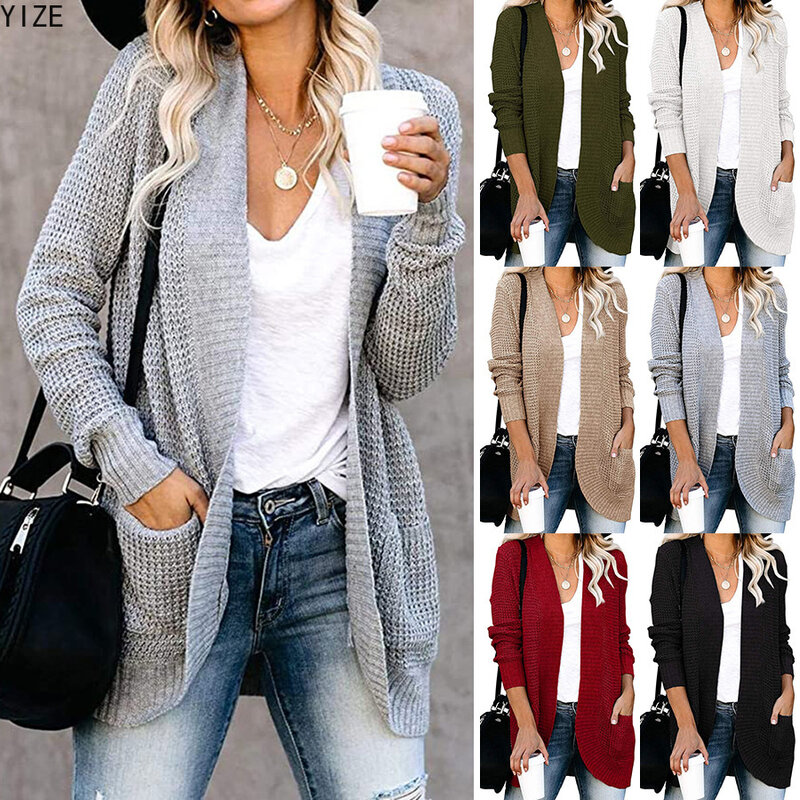 knitted cardigan  women cardigan  fall sweaters for women  sweters for women  Office Lady  Solid  cardigans