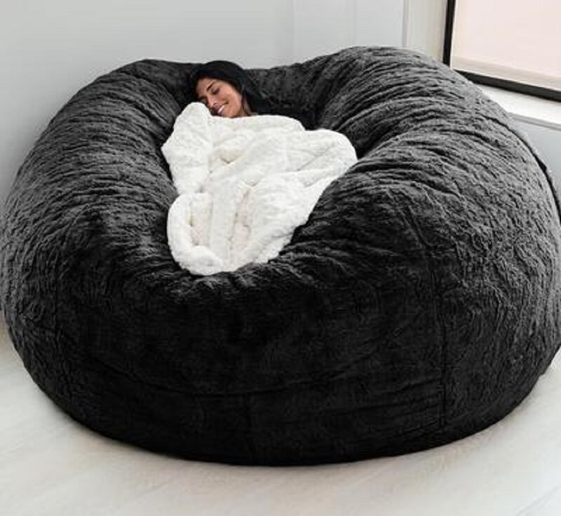 Funda gigante de piel lavable para sofá, cubierta para cama, mueble para sala de estar
