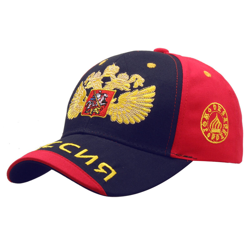 รัสเซีย Double Headed Eagle เบสบอลหมวกผู้ชายผู้หญิงแบบเย็บปักผ้าฝ้าย Snapback หมวกแฟชั่นหมวกปีกบังแดดปรับ ...