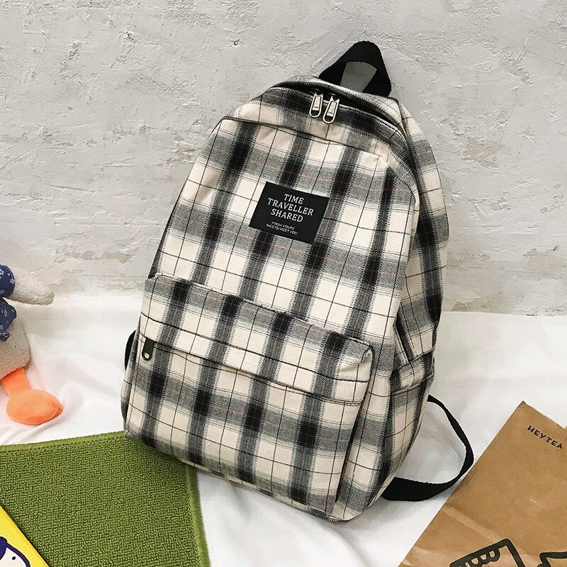 Модный Клетчатый Рюкзак 2021, школьные сумки, большой женский рюкзак, дорожный рюкзак в студенческом стиле, крутая мужская сумка унисекс