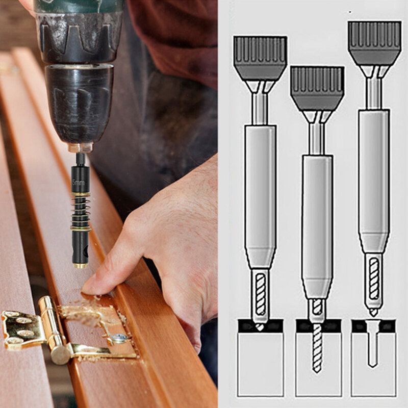 Cerniera Tapper perforatrice trapani autocentranti strumenti per la lavorazione del legno per cerniera domestica punta elicoidale utensili per carpenteria in metallo