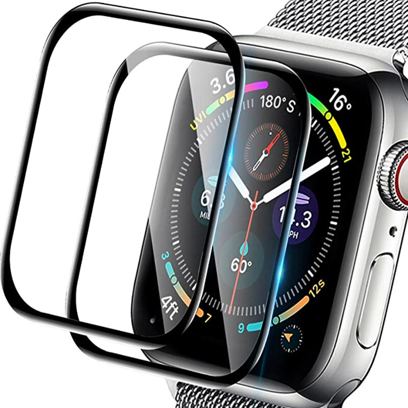 Защита экрана для Apple Watch Series 6 5 4 3 2 1, Защитная пленка для Apple Watch, стекло для защиты экрана 38 мм 40 мм 42 мм 44 мм