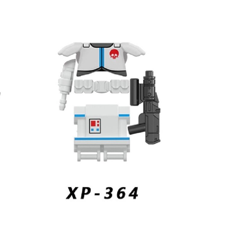 XP395 совместимый с 75315 строительные блоки Dark Trooper Мини Шлем Броня ремень экшн-Фигурки игрушки для детей XP403