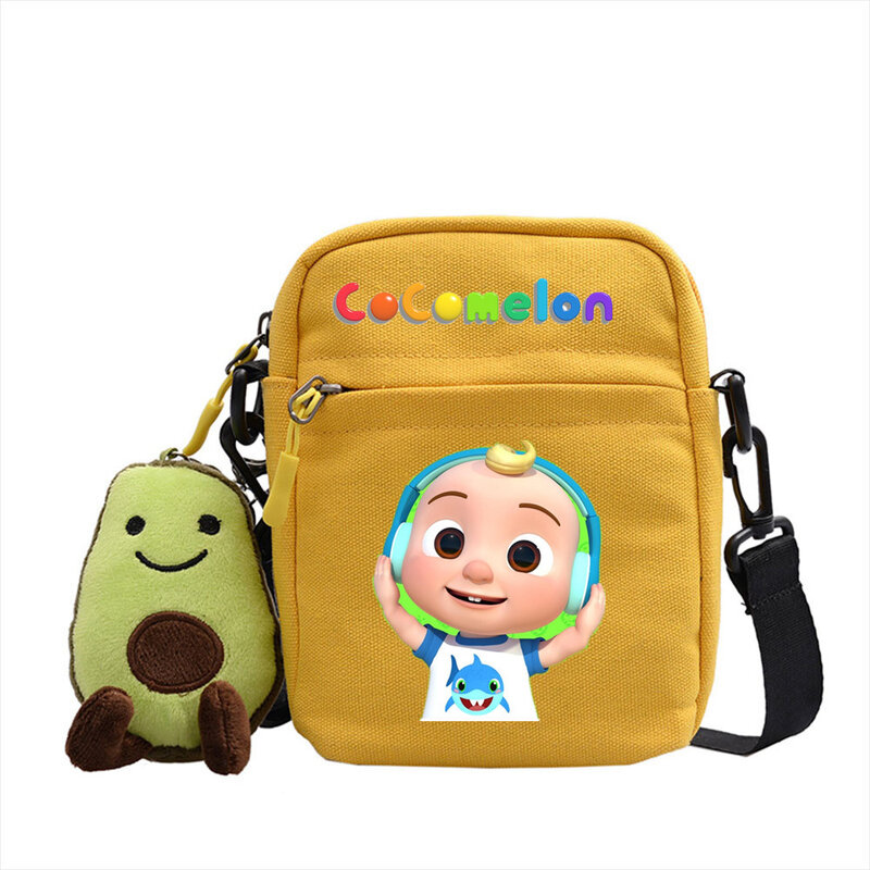 2021 CoCoMelon JJ Детская сумка через плечо, модная Студенческая Повседневная сумка-мессенджер, водонепроницаемая нагрудная сумка из ткани Оксфор...