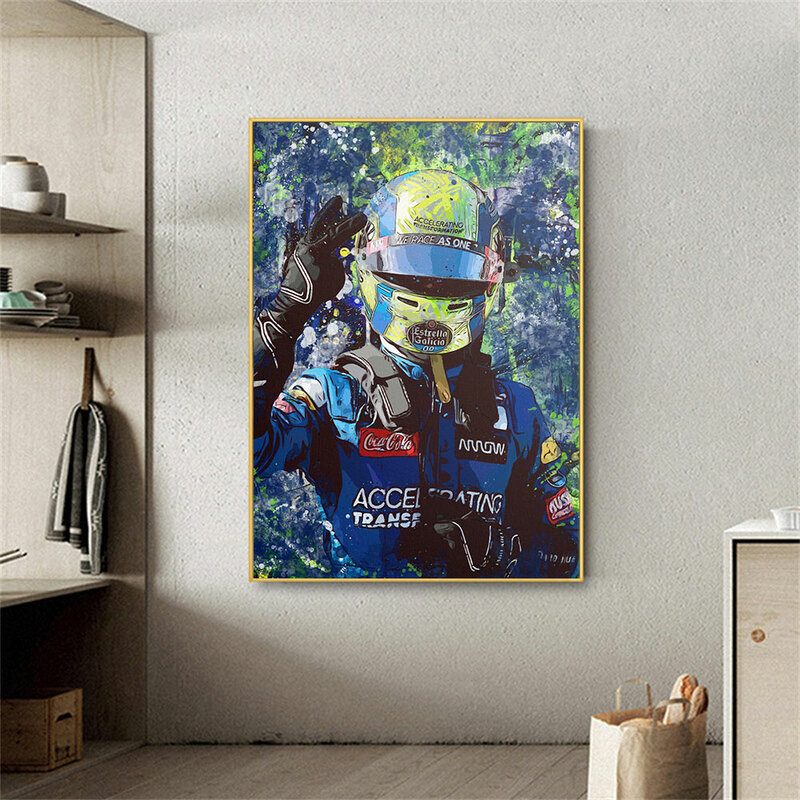 Motorfiets Legend Kampioen Klassieke Racewagen Poster Print Canvas Schilderij Home Decor Wall Art Foto Voor Woonkamer