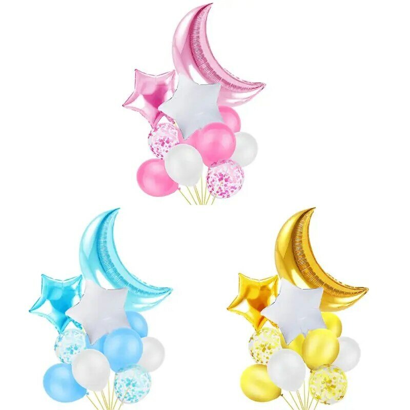 Set Balon Lateks 11 Buah Perlengkapan Dekorasi Pesta Balon untuk Dekorasi Pesta Ulang Tahun Baby Shower Pernikahan Wisuda