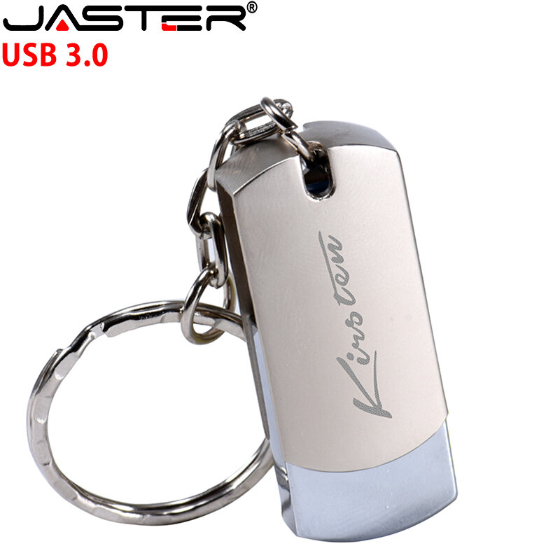 JASTER Portable Metal usb flash drive Pendrive 64GB 32GB 16GB 4GB pen drive mini flash USB memory stick gift Custom logo
