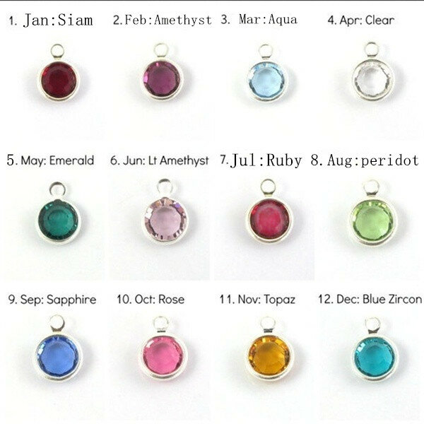 Always Sister There Keychains Creative Initial Letter Monogram Birthstone  Keyrings Fashion Jewelry Women Gifts Pendants