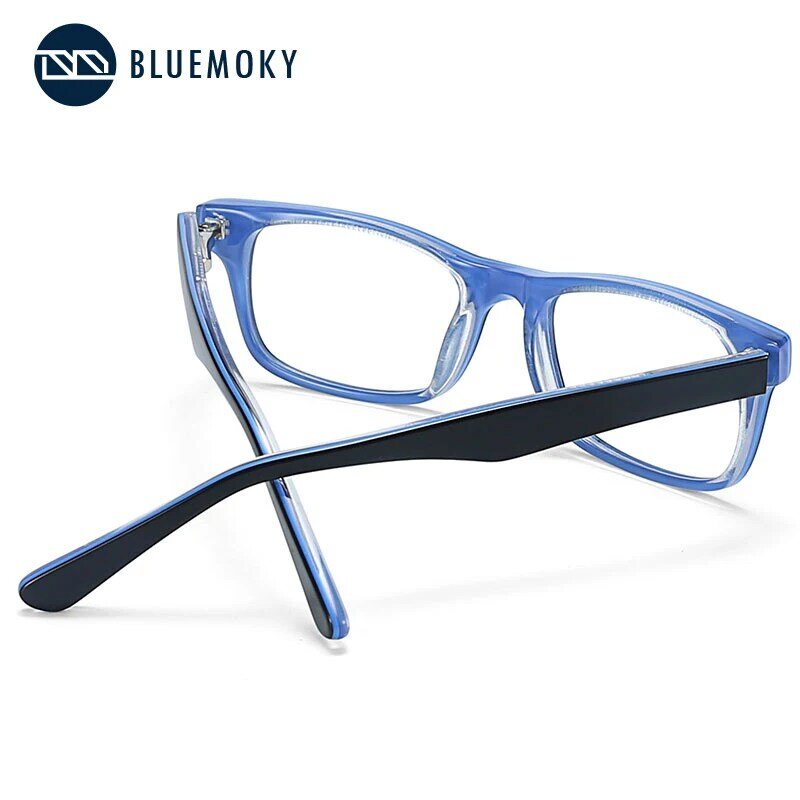 Bluemoky óculos de grau para meninos, óculos de acetato da moda com lente de prescrição progresso bt8020