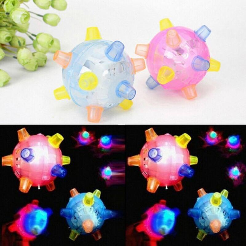 LED Light Jumping Ball Kids Crazy Music Football Children's Toy Dropshipping Funny Kid Dancing Toy Ball Vibrating Bouncing