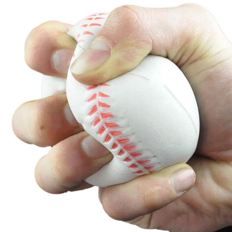 1Pc Softเบสบอลเด็กของเล่นการออกกำลังกายด้วยมือข้อมือความเครียดบีบลูกบอลโฟมนุ่ม