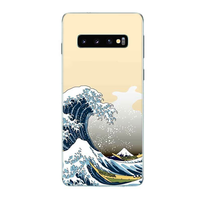 Great Wave off Kanagawa Japan Back Case For Samsung Galaxy S20+ S20 S10 S9 S8 Plus S10E S6 S7 Edge Note 8 9 10 Pro Fundas Cover