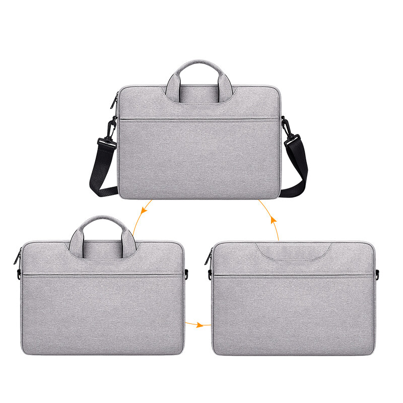 Bolsa de ombro portátil à prova dwaterproof água portátil bolsa de mensageiro bolsa de manga para macbook ar pro portátil maleta