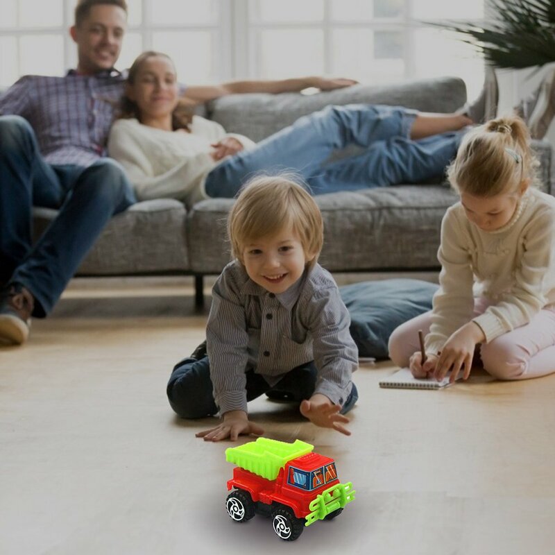 Puxar para trás modelo de engenharia carro diecast veículos de brinquedo carros de brinquedo para meninos meninas clássico veículo brinquedo