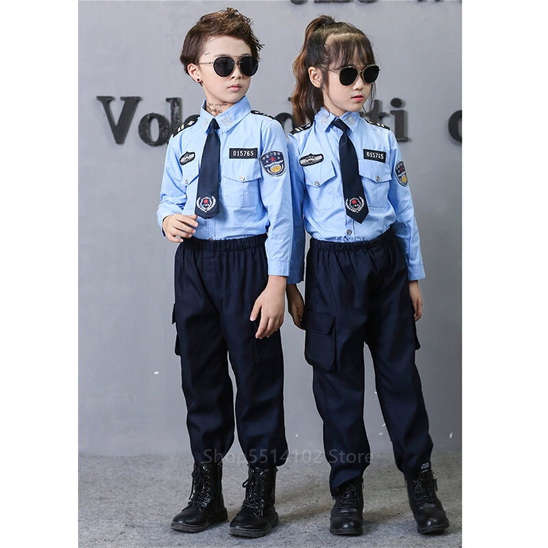 Costumes De Cosplay De Police De La Circulation Pour Enfants