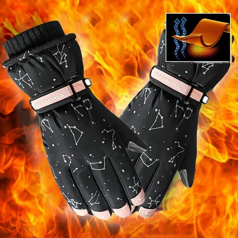 Sport Handschoen Anti-Kras Dikke Textuur Thermische Touchscreen Koud Weer Sport Handschoenen Handschoen Dikker Handschoen 1 Paar
