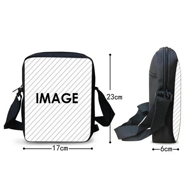 Женская сумка-мессенджер с принтом волка, модная миниатюрная сумочка через плечо с мультяшными животными для девушек
