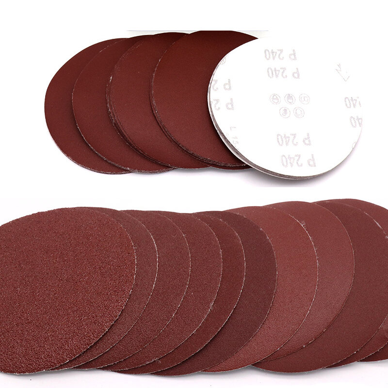 Disques abrasifs pour grain de ponceuse, papier de polissage, 150mm, #80-#1000, 10 pièces