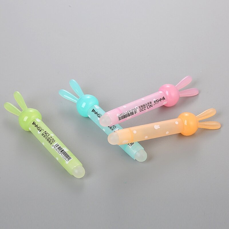 2021 New Kawaii Rabbit Eraser For Erasable Pen Cute School Office Supply Stationery Gift
