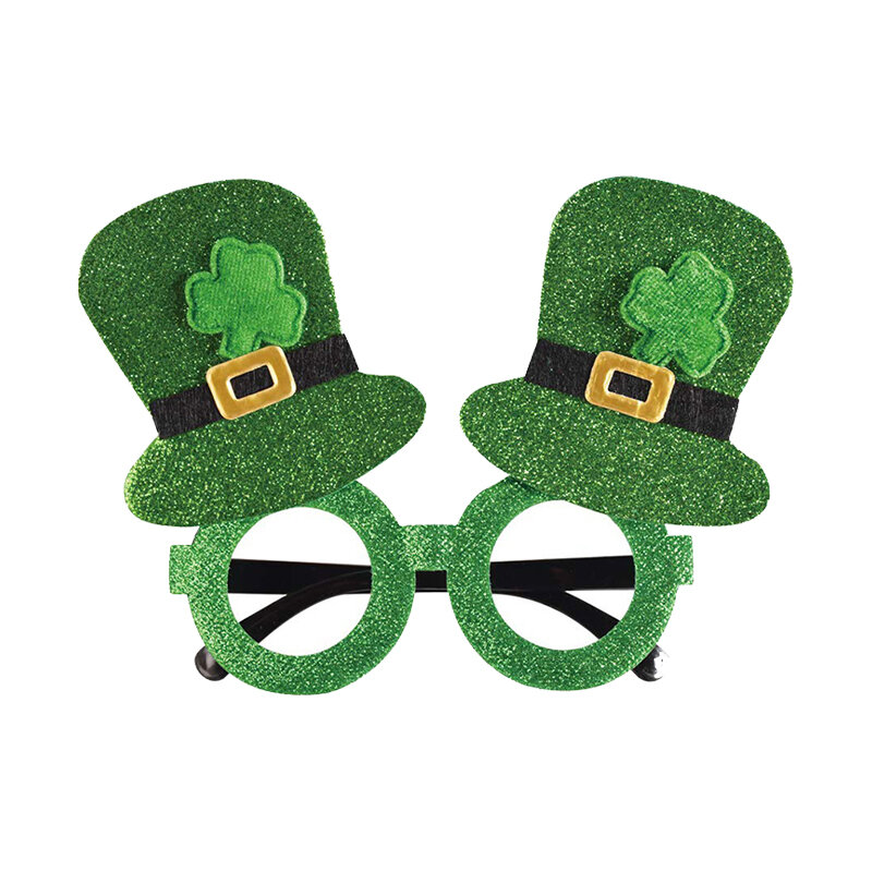 Dia de são patrício conjunto de jóias festival irlandês jóias headbuckle óculos 6 peças conjunto irlandês vestuário irlandês cerveja festival