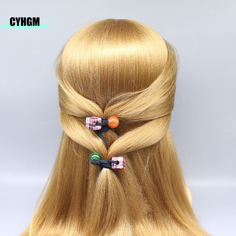 Accesorios de goma ámbar para el pelo para mujer, bandas elásticas ultraelásticas para el pelo, banda para el pelo de diseño para niña, A01-2