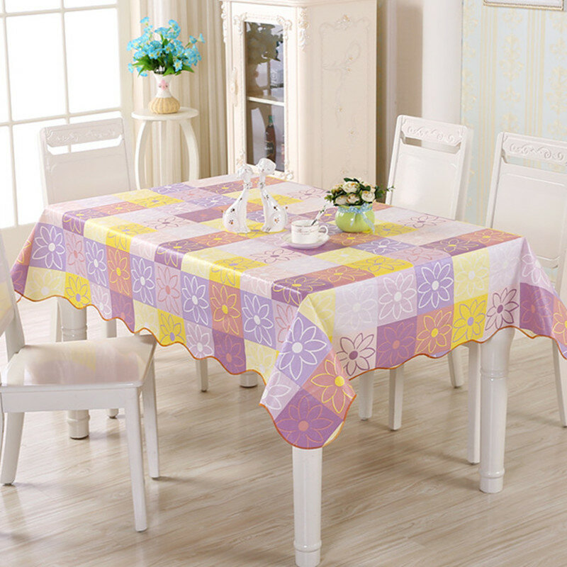 1 pçs toalha de mesa à prova dwaterproof água natal casa pvc capa de mesa de cozinha roupas para mesa de jantar tafelkleed kerst nappe pvc e052