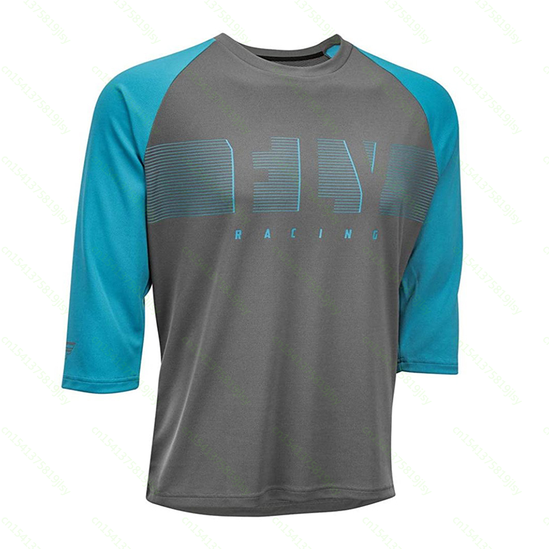 Fly Racing-Camiseta de manga 3/4 para ciclismo de montaña, Jersey de resistencia DH para motocross, MTB, BMX