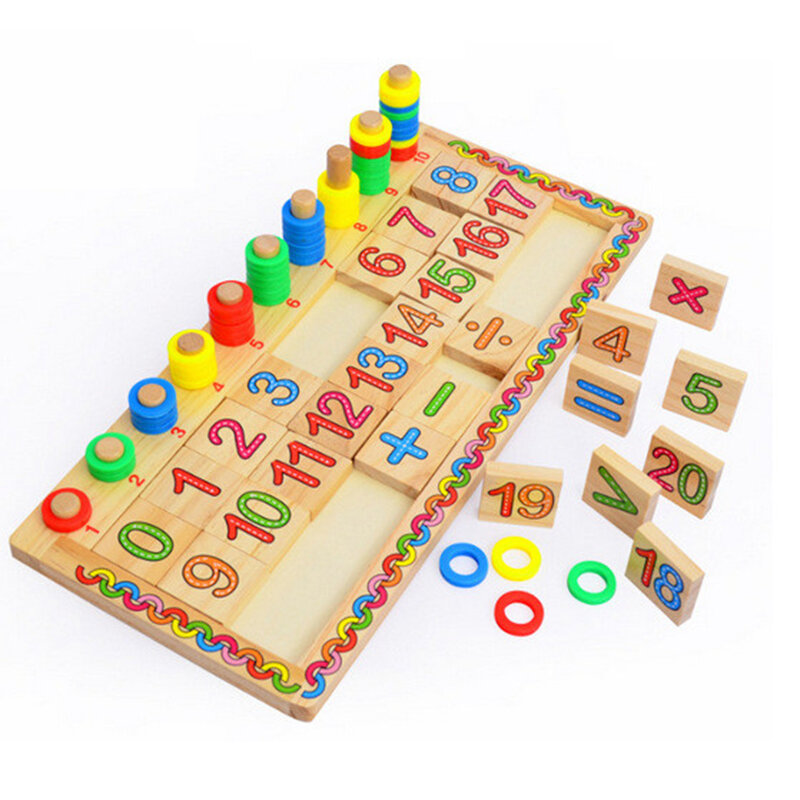Kayu Montessori Bahan Digital Bahasa Inggris Bentuk Papan Tulis Pena Mainan Montessori Pendidikan Pelatihan Matematika Mainan Hadiah Liburan