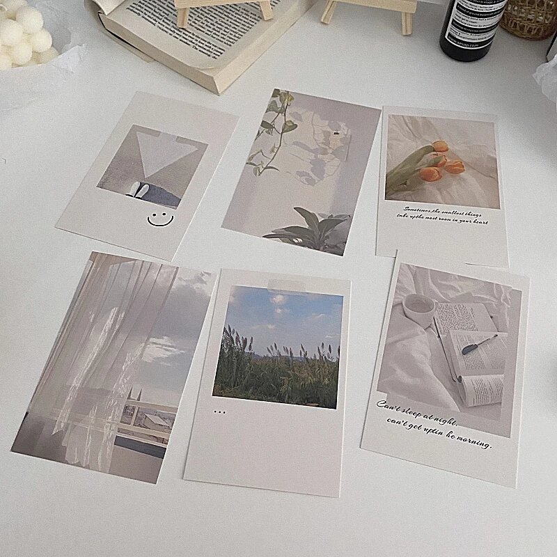韓国イン写真装飾カードセット30枚芸術写真小道具コロケーションはがきdiyルームの壁ステッカーカラー印刷