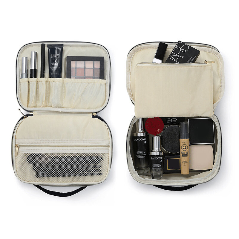 Alta qualidade saco de maquiagem portátil caso beleza cosméticos saco organizador de higiene pessoal lavagem bolsa viagem kits essenciais suprimentos