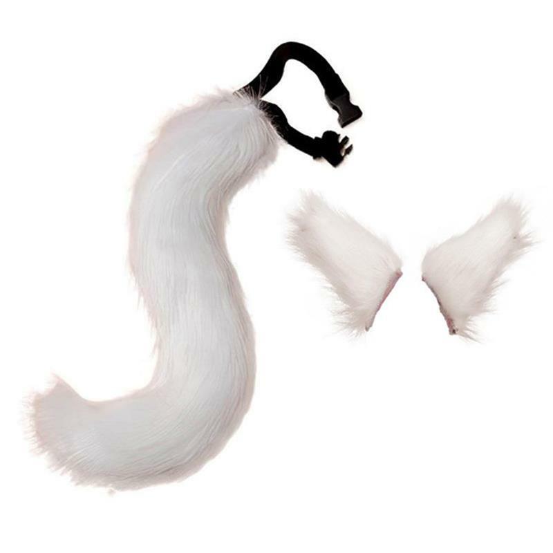 Halloween Cosplay Party Costumes Headwear Party Cosplay Set Tail Ear Personality Bell Neck Collar Fabulous Cosplay Suit Tail