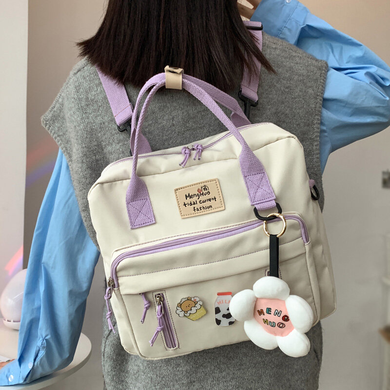 다기능 여성 배낭 십대 소녀 학교 배낭 휴대용 학교 가방 배낭 학교 소녀 Schoolbags 귀여운 배낭