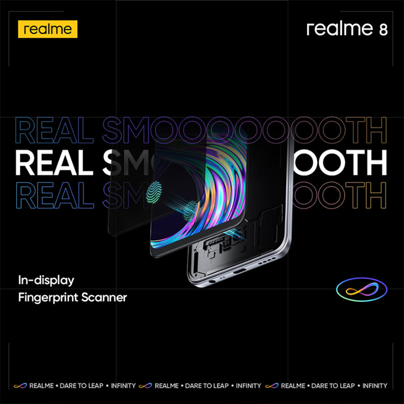 Realme 8 Russische Version Smartphone 64MP Quad Kamera Helio G95 6.44 "zoll AMOLED Display 5000mAh Batterie 30W ladung 6GB 128GB