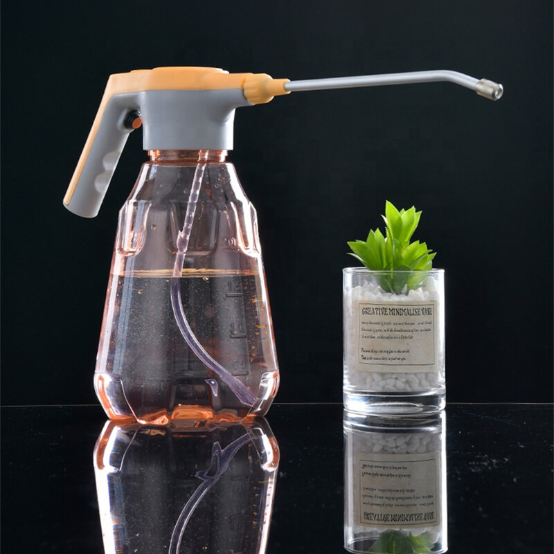 Rociador eléctrico de jardín de 2L, riego automático, nebulizador multifunción USB, botella rociadora de plantas, latas de agua de boca larga para flores