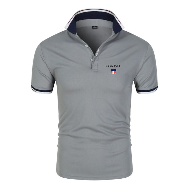 جديد قميص بولو قصيرة الأكمام الصيف عالية الجودة مريحة قميص المد العلامة التجارية موضة 2021 الرجال القطن قميص بولو قميص رجالي 4L