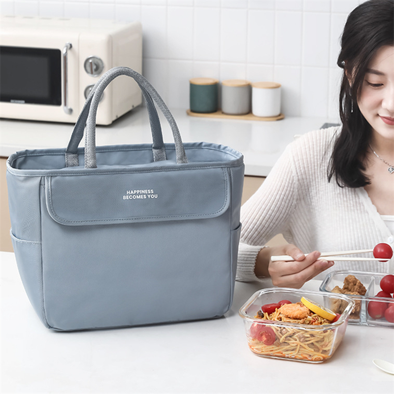 Large Capacity Insulated Thermal Lunch Bags Waterproof Oxford Picnic Bento Pouch Food Cooler Bag Portable Storage Container