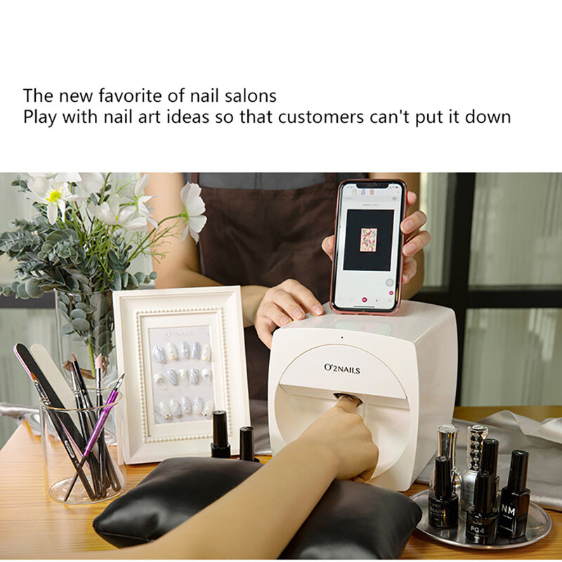 Портативный принтер Ulight O2Nails V11, портативное оборудование для дизайна ногтей «сделай сам» с функцией Wi-Fi, Интеллектуальный принтер для ногте...
