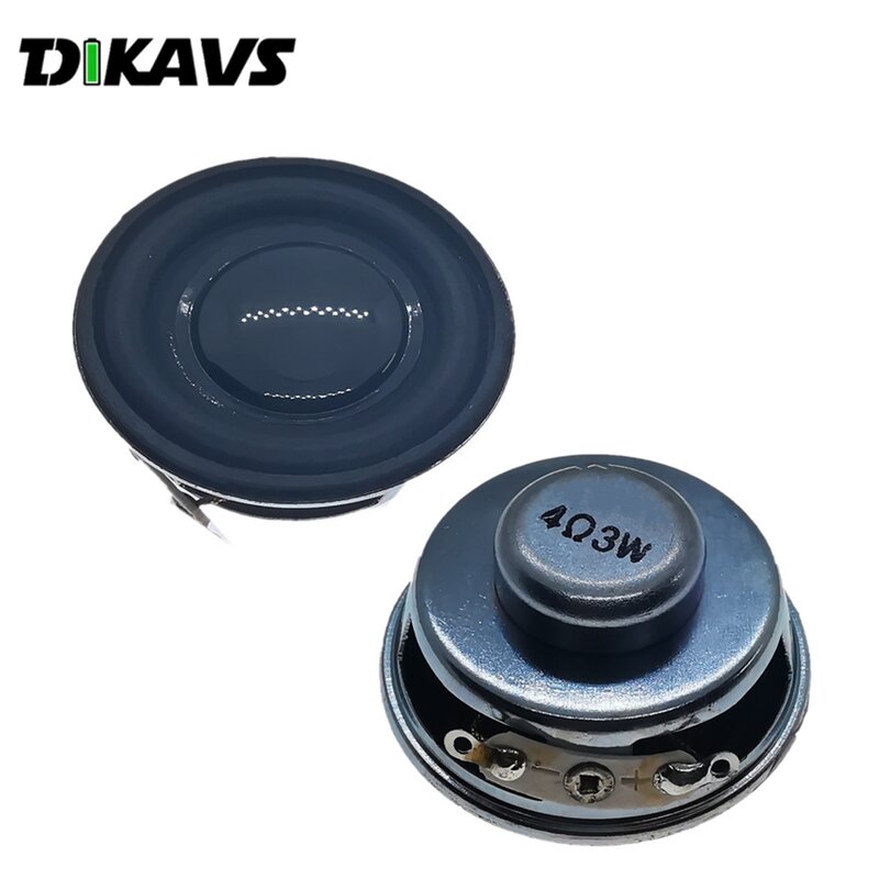 2 Buah Speaker Horn 3W 4 Ohm Diameter 40 Mm Mini Amplifier Rubber Gasket Pengeras Suara Terompet Akustik Speaker DIY speaker