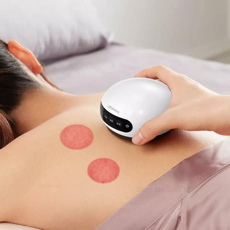 علبة الحجامة الذكية Youpin LERAVAN مكشطة ضغط حراري للعلاج الطبيعي بالأشعة تحت الحمراء يمكن تدليك الروماتيزم لتخفيف الآلام الرعاية الصحية