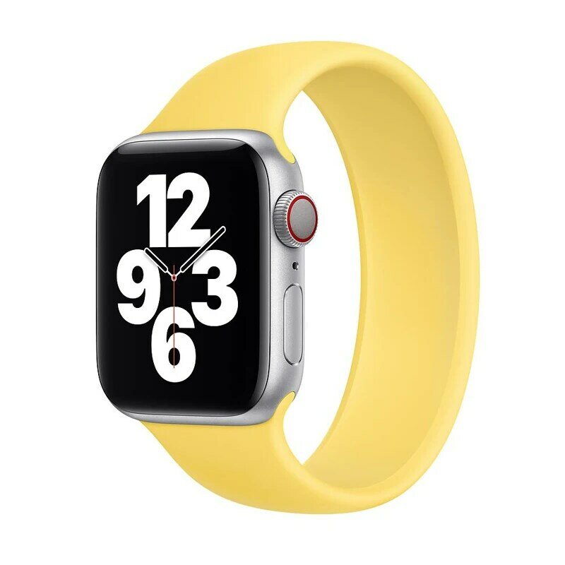 Solo Loop for apple watch band/strap 44mm 40mm iwatch band 42mm 38mm apple watch 6/SE/5/4/3/2 44 mm Elastic silicone bracelet