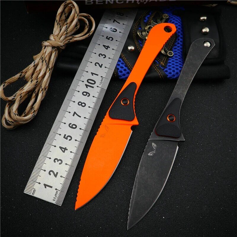 Bm15200 facas táticas de sobrevivência faca caça lâmina fixa edc knive utilitário g10 caça faca acampamento ao ar livre faca mes